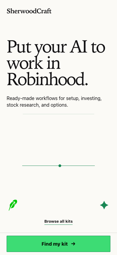 SherwoodCraft home page